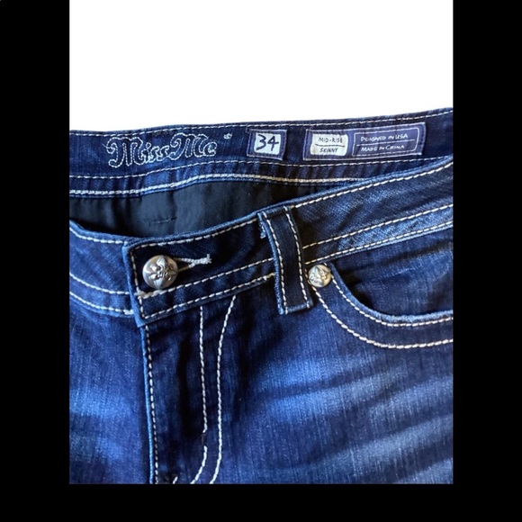 ‼️SOLD‼️ Women’s Miss Me Mid-Rise Skinny Jeans Size 34 - Picture 7 of 9